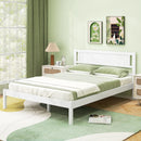 Twin/Full/Queen Size Wood Bed Frame with Headboard and Wooden Slats Support by LJGDeals