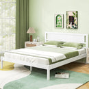 Twin/Full/Queen Size Wood Bed Frame with Headboard and Wooden Slats Support by LJGDeals