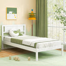 Twin/Full/Queen Size Wood Bed Frame with Headboard and Wooden Slats Support by LJGDeals