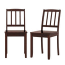 Wood Dining Chair Set of 2 with Rubber Wood Legs by LJGDeals