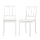 Wood Dining Chair Set of 2 with Rubber Wood Legs by LJGDeals