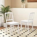 Wood Dining Chair Set of 2 with Rubber Wood Legs by LJGDeals