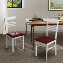 Wood Dining Chairs Set of 2 with Rubber Wood Frame by LJGDeals