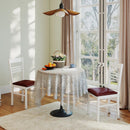 Wood Dining Chairs Set of 2 with Rubber Wood Frame by LJGDeals