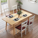 Wood Dining Chairs Set of 2 with Rubber Wood Frame by LJGDeals