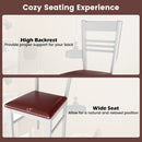 Wood Dining Chairs Set of 4 with Rubber Wood Frame by LJGDeals