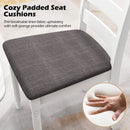 Set of 2 Rubber Wood Dining Chairs with Upholstered Seat-White by LJGDeals