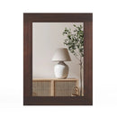 Wood Framed Wall Mirror for Bedroom Living Room Vanity Entryway-Brown by LJGDeals