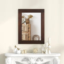 Wood Framed Wall Mirror for Bedroom Living Room Vanity Entryway-Brown by LJGDeals