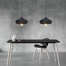 Wood Grain Resin Dome Pendant Light