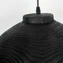 Wood Grain Resin Dome Pendant Light