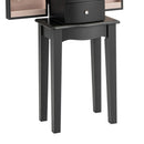 Jewelry Armoire with Top Flip Mirror and 4 Drawers by LJGDeals