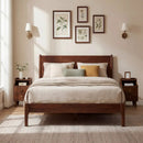 Wood Nightstand Set of 2 with Drawers and Solid Wood Legs by DirectDeals