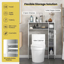 Wood Over the Toilet Bathroom Space Saver with Paper Holder and Shelf by LJGDeals