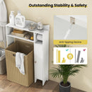 Wood Over the Toilet Bathroom Space Saver with Paper Holder and Shelf by LJGDeals