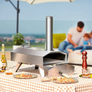 Portable Stainless Steel Outdoor Pizza Oven with 12 Inch Pizza Stone by DirectDeals