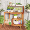 Outdoor Garden Potting Wood Planting Workstation with Open Shelves by LJGDeals