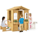 Wood Playhouse with Bench and Serving Stations for 2+ Years Old Kids by LJGDeals