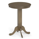 Wood Pub Round Dining Table with Pedestal Base by LJGDeals