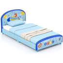 Wood Upholstered Twin Bed Platform with Slat Support by LJGDeals