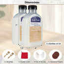 Wood Oil Cleaner and Brightener Set - 16 oz (2 Pack) by LJGDeals