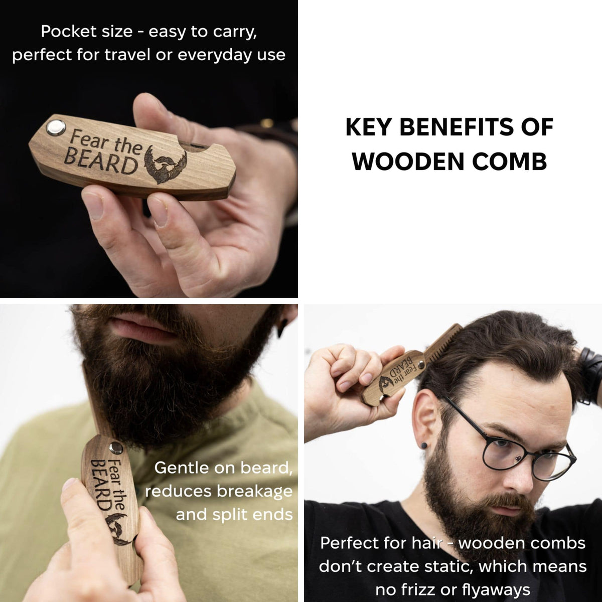 Wooden Beard Comb – Fear the Beard, photo 14 of 14