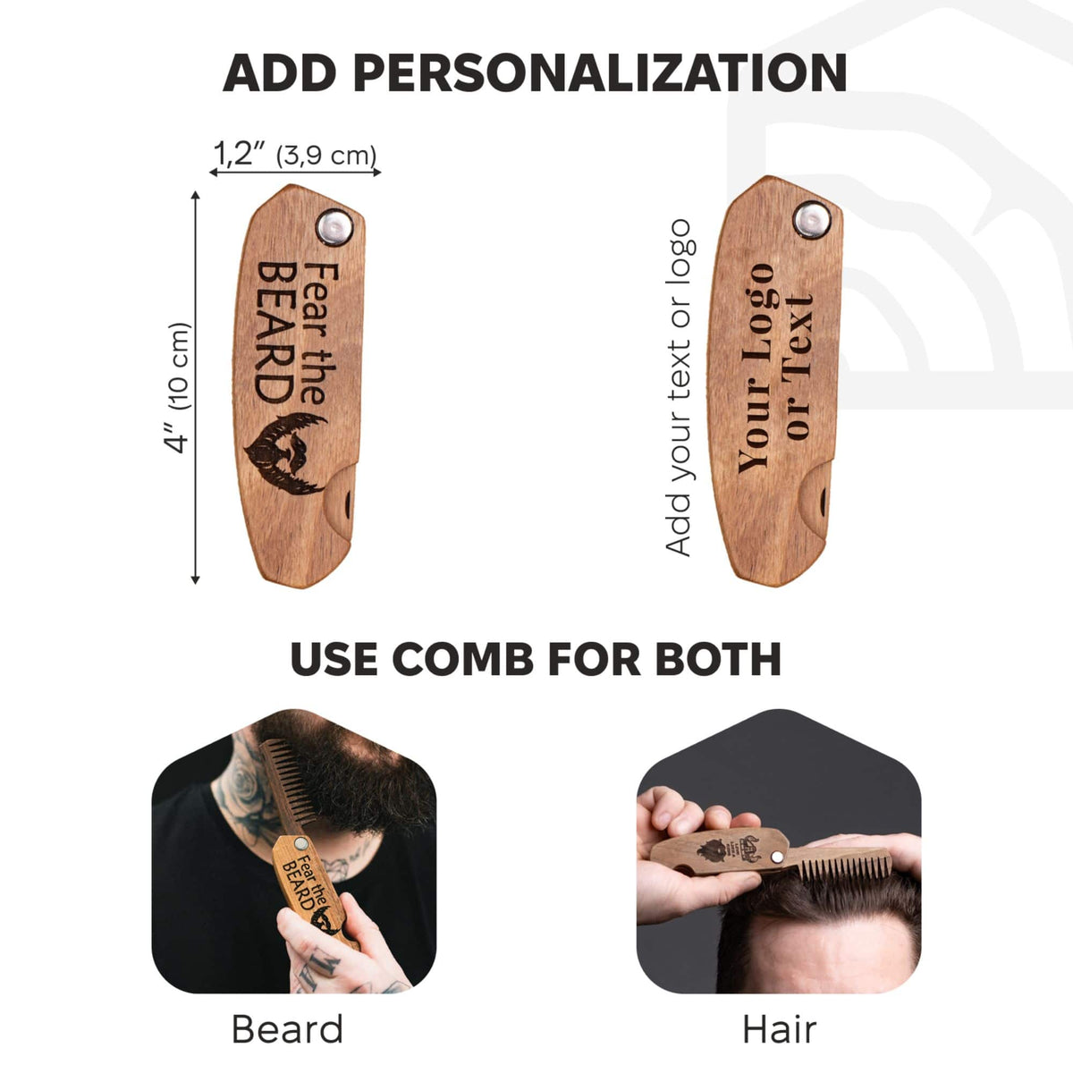 Wooden Beard Comb – Fear the Beard, photo 10 of 14