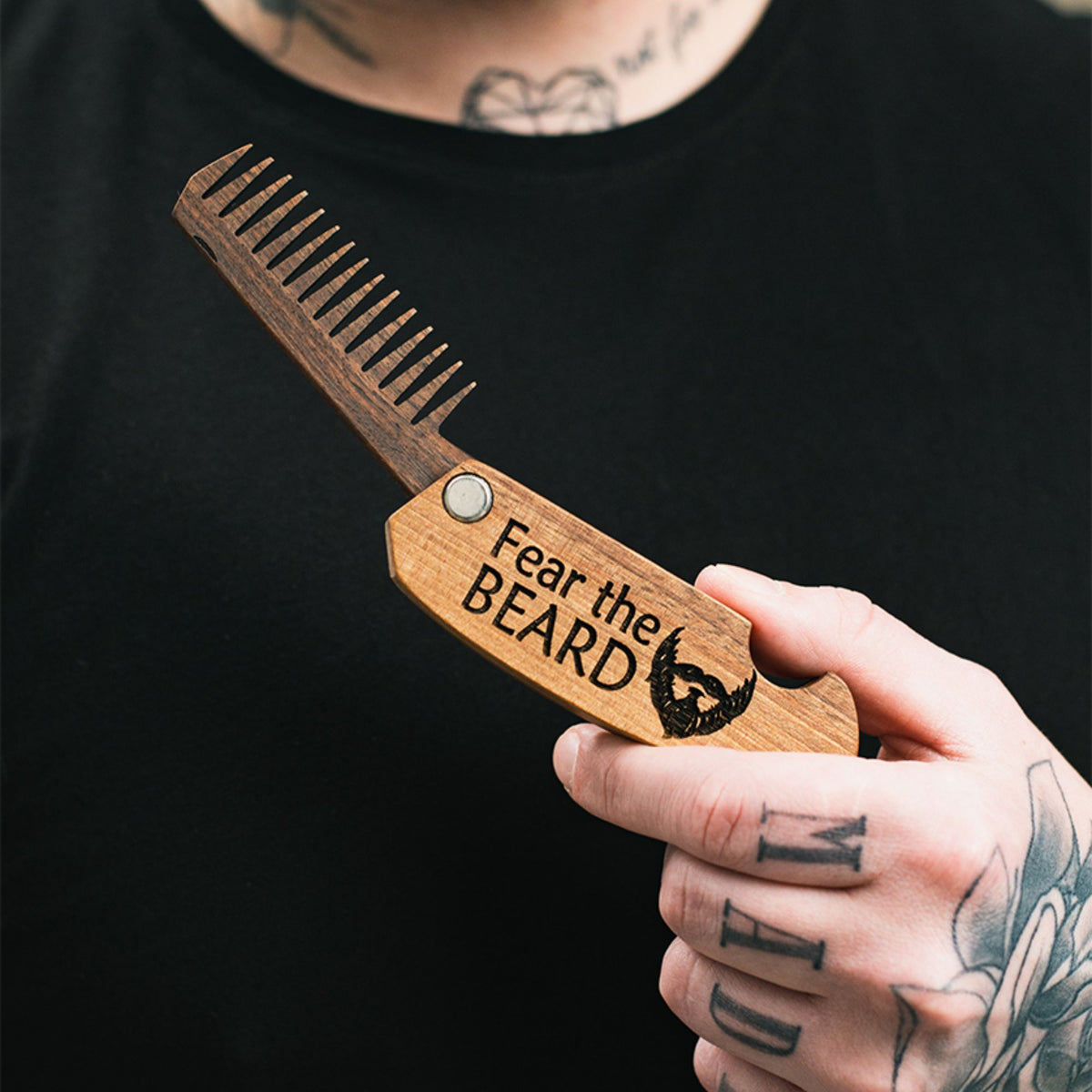Wooden Beard Comb – Fear the Beard, photo 8 of 14