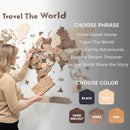 Wooden Map Quote Sign - Terra
