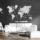 Wooden World Map Black by Enjoy The Wood