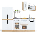 Wooden 2 Piece Kids Kitchen Playset with Fridge and Running Water by LJGDeals