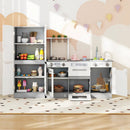 Wooden 2 Piece Kids Kitchen Playset with Fridge and Running Water by LJGDeals