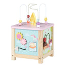 Wooden Activity Cube with Montessori Sensory Toys for Toddlers by DirectDeals