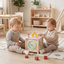 Wooden Activity Cube with Montessori Sensory Toys for Toddlers by LJGDeals