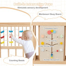 Wooden Baby Playpen Adjustable Large Play Yard for Infants-Natural by LJGDeals