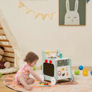 6-in-1 Wooden Baby Stroller with Play Kitchen for Kids Over 12 Months by LJGDeals