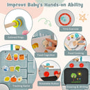 6-in-1 Wooden Baby Stroller with Play Kitchen for Kids Over 12 Months by LJGDeals