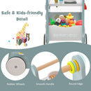6-in-1 Wooden Baby Stroller with Play Kitchen for Kids Over 12 Months by LJGDeals
