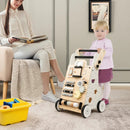 Wooden Baby Walker with Height Adjustable Handles by LJGDeals