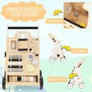 Wooden Baby Walker with Height Adjustable Handles by LJGDeals