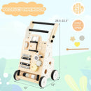 Wooden Baby Walker with Height Adjustable Handles by LJGDeals