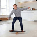 Wooden Balancing Board with Cork Roller and Storage Rack to Exercise by LJGDeals