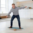 Wooden Balancing Board with Cork Roller and Storage Rack to Exercise by LJGDeals