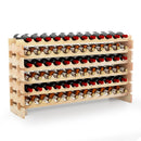 Wooden Bottle Rack Wine Display Shelves for 72 Bottles by LJGDeals
