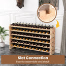 Wooden Bottle Rack Wine Display Shelves for 72 Bottles by LJGDeals
