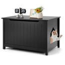 Wooden Cat Litter Box Enclosure with Top Opening Side Table Furniture by LJGDeals