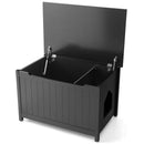 Wooden Cat Litter Box Enclosure with Top Opening Side Table Furniture by LJGDeals
