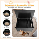 Wooden Cat Litter Box Enclosure with Top Opening Side Table Furniture by LJGDeals