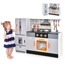 Wooden Chef Play Kitchen and Refrigerator with Realistic Range Hood and Roaster by LJGDeals