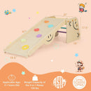 Wooden Climbing Toy Triangle Climber Set with Seesaw-Multicolor by LJGDeals